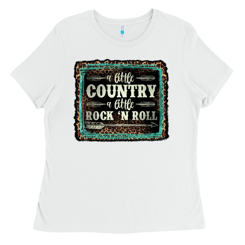 A Little Country A Little Rock N Roll Ladies Tee by AdoDesignShop | Teevron