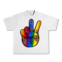 Lunar Rock pride leopard peace hand Urban Heavy Tee - JahusDesignShop