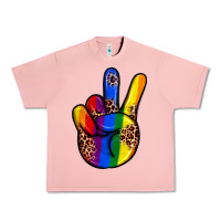 Salmon pride leopard peace hand Urban Heavy Tee - JahusDesignShop