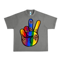 Tornado pride leopard peace hand Urban Heavy Tee - JahusDesignShop