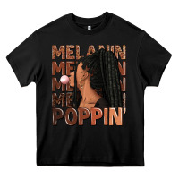 Black Melanin poppin' afro woman Heavy Core Tee - RanaPortraitStore