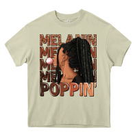 Mossy Melanin poppin' afro woman Heavy Core Tee - RanaPortraitStore