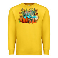 Lemon Welcome Fall Pumpkins Premium Sweatshirt - BundleAndBundleShop