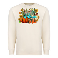 Sandshell Welcome Fall Pumpkins Premium Sweatshirt - BundleAndBundleShop