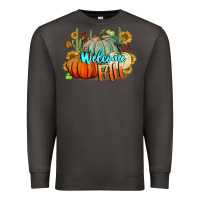 Smoke Welcome Fall Pumpkins Premium Sweatshirt - BundleAndBundleShop