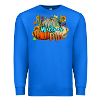 True Royal Welcome Fall Pumpkins Premium Sweatshirt - BundleAndBundleShop