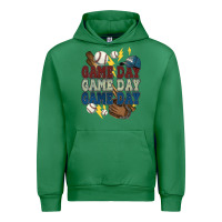 Emerald Game Day lightning bolt Baseball Urban Hoodie - HowdyJamesFarm