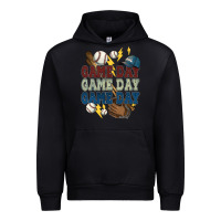 Foreset Green Game Day lightning bolt Baseball Urban Hoodie - HowdyJamesFarm