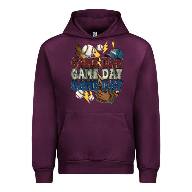 Game Day Lightning Bolt Baseball Urban Hoodie by HowdyJamesFarm | Teevron