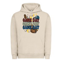 Pigment French Oak Game Day lightning bolt Baseball Urban Hoodie - HowdyJamesFarm