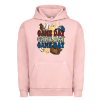 Pigment Salmon Game Day lightning bolt Baseball Urban Hoodie - HowdyJamesFarm