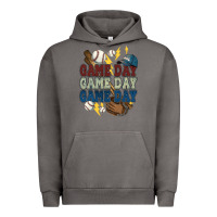 Pigment Tornado Game Day lightning bolt Baseball Urban Hoodie - HowdyJamesFarm