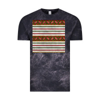 Cloud Black christmas mistletoe and stripes seamless pattern Vintage Tee - BundleAndBundleShop