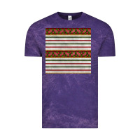 Cloud Purple christmas mistletoe and stripes seamless pattern Vintage Tee - BundleAndBundleShop