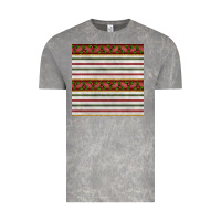 Cloud Rock christmas mistletoe and stripes seamless pattern Vintage Tee - BundleAndBundleShop