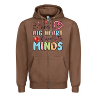 Chestnut it takes a big heart for shape little minds Zipper Hoodie - MaliasSmallBusiness