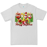 Dove Grey merry christmas wine glasses Premium Tee - Zillion Design Studio