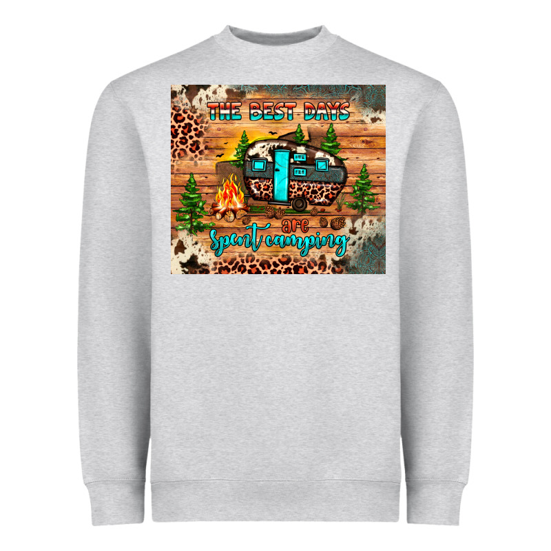 The Best Days Are Spent Camping Heavyweight Sweatshirt by JahusDesignShop | Teevron