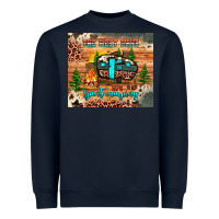 Navy the best days are spent camping Heavyweight Sweatshirt - JahusDesignShop