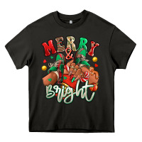 Asphalt Merry and bright black girl sneakers Heavy Core Tee - RanaPortraitStore