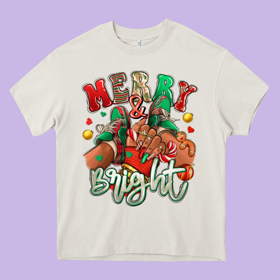 Heavy Core Tee Merry and bright black girl sneakers