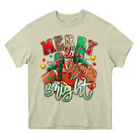 Mossy Merry and bright black girl sneakers Heavy Core Tee - RanaPortraitStore