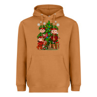 Meerkat Mimi Elf, Mama Elf, Child Elf Christmas Heavyweight Hoodie - BundleAndBundleShop