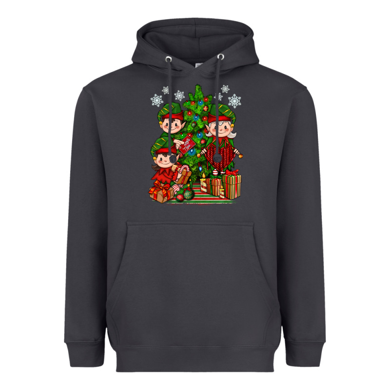 Mimi Elf, Mama Elf, Child Elf Christmas Heavyweight Hoodie by BundleAndBundleShop | Teevron