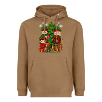 Toasted Coconut Mimi Elf, Mama Elf, Child Elf Christmas Heavyweight Hoodie - BundleAndBundleShop