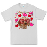 Dove Grey Valentine's day cockapoo Premium Tee - RanaPortraitStore