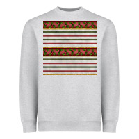 Heather Grey christmas mistletoe and stripes seamless pattern Heavyweight Sweatshirt - BundleAndBundleShop