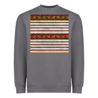 Storm christmas mistletoe and stripes seamless pattern Heavyweight Sweatshirt - BundleAndBundleShop
