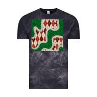 Cloud Black christmas diamond plaid and green glitter seamless pattern Vintage Tee - BundleAndBundleShop