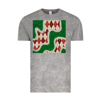 Cloud Rock christmas diamond plaid and green glitter seamless pattern Vintage Tee - BundleAndBundleShop