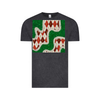 Vintage Black christmas diamond plaid and green glitter seamless pattern Vintage Tee - BundleAndBundleShop