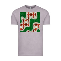 Vintage Zinc christmas diamond plaid and green glitter seamless pattern Vintage Tee - BundleAndBundleShop
