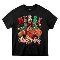 Black Merry Christmas black girl sneakers Heavy Core Tee - RanaPortraitStore
