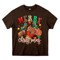 Merry Christmas Black Girl Sneakers Heavy Core Tee | Teevron