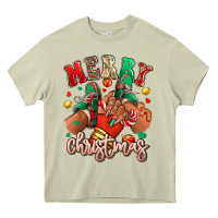 Mossy Merry Christmas black girl sneakers Heavy Core Tee - RanaPortraitStore