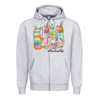 Heather Grey teaching my favorite peeps Zipper Hoodie - MaliasSmallBusiness