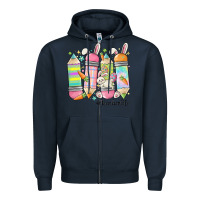 Navy teaching my favorite peeps Zipper Hoodie - MaliasSmallBusiness