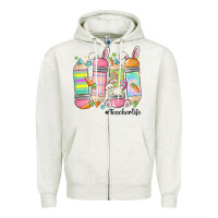 Oatmeal Heather teaching my favorite peeps Zipper Hoodie - MaliasSmallBusiness