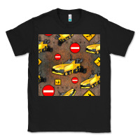 Black asphalt paver seamless pattern Classic Tee - BundleAndBundleShop