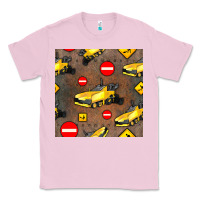 Bubblegum Pink asphalt paver seamless pattern Classic Tee - BundleAndBundleShop