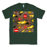 Sports Green asphalt paver seamless pattern Classic Tee - BundleAndBundleShop