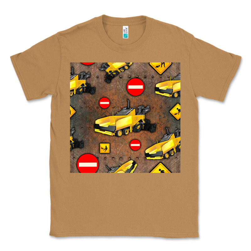 Asphalt Paver Seamless Pattern Classic Tee by BundleAndBundleShop | Teevron