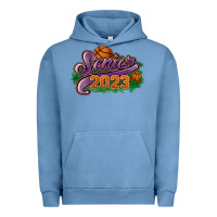 Pigment Pebble Blue Senior 2023 basketball Urban Hoodie - HowdyJamesFarm