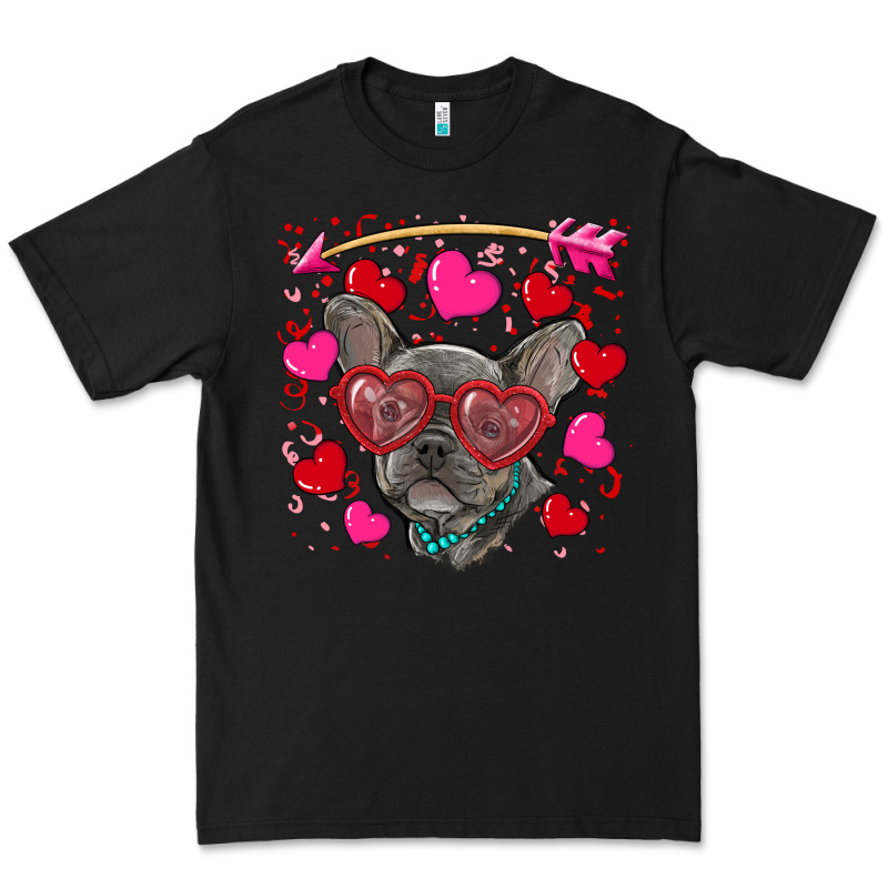 Valentine's Day French Bulldog Puppy Premium Tee by RanaPortraitStore | Teevron