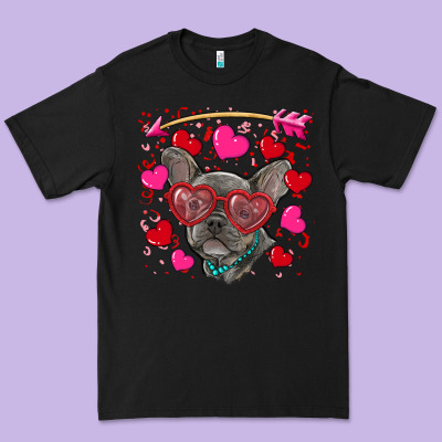 Premium Tee Valentine's day french bulldog puppy