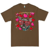 Cacao Valentine's day french bulldog puppy Premium Tee - RanaPortraitStore